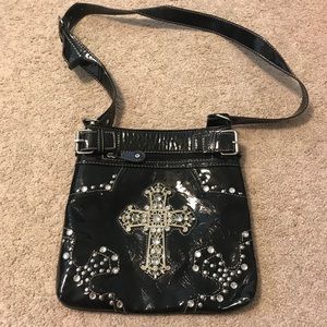 🔥Black Studded Crossbody Purse
